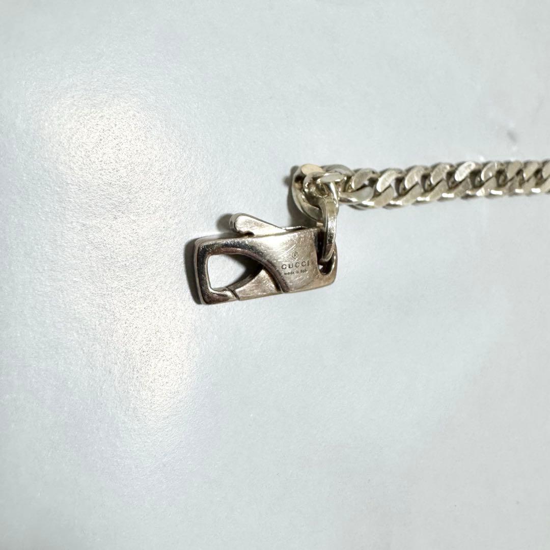 GUCCI グッチ　カットアウト　Gリング 喜平 ネックレス シルバー925