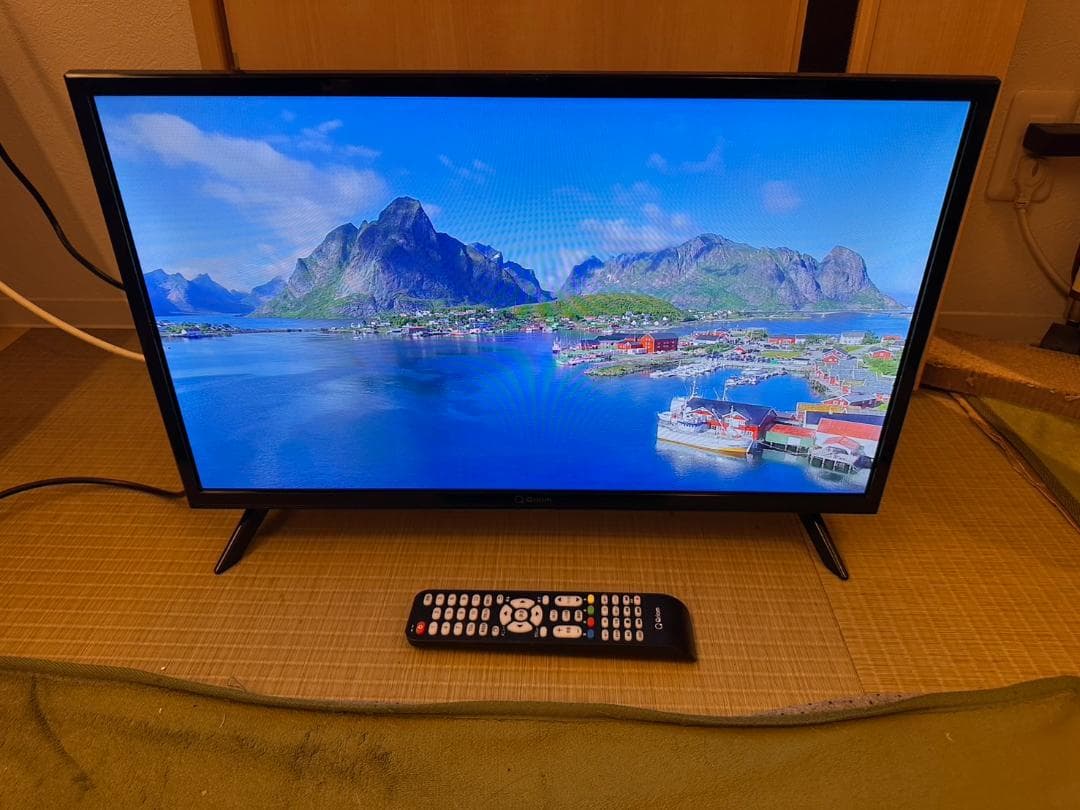 2024年製未使用に近い！山善　Qriom　24型 テレビ　QRTN-24W2K