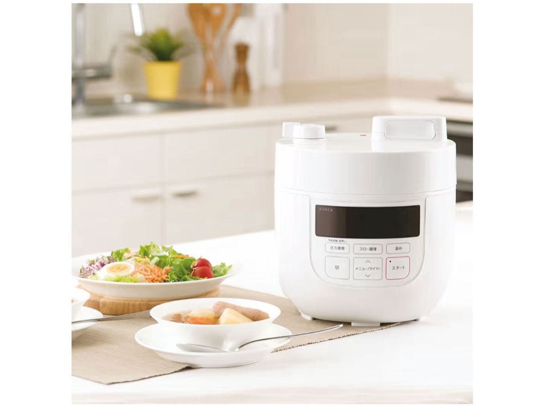 《新品未使用》》2L電気圧力鍋［1台6役（スロー調理付き）] SP-D131