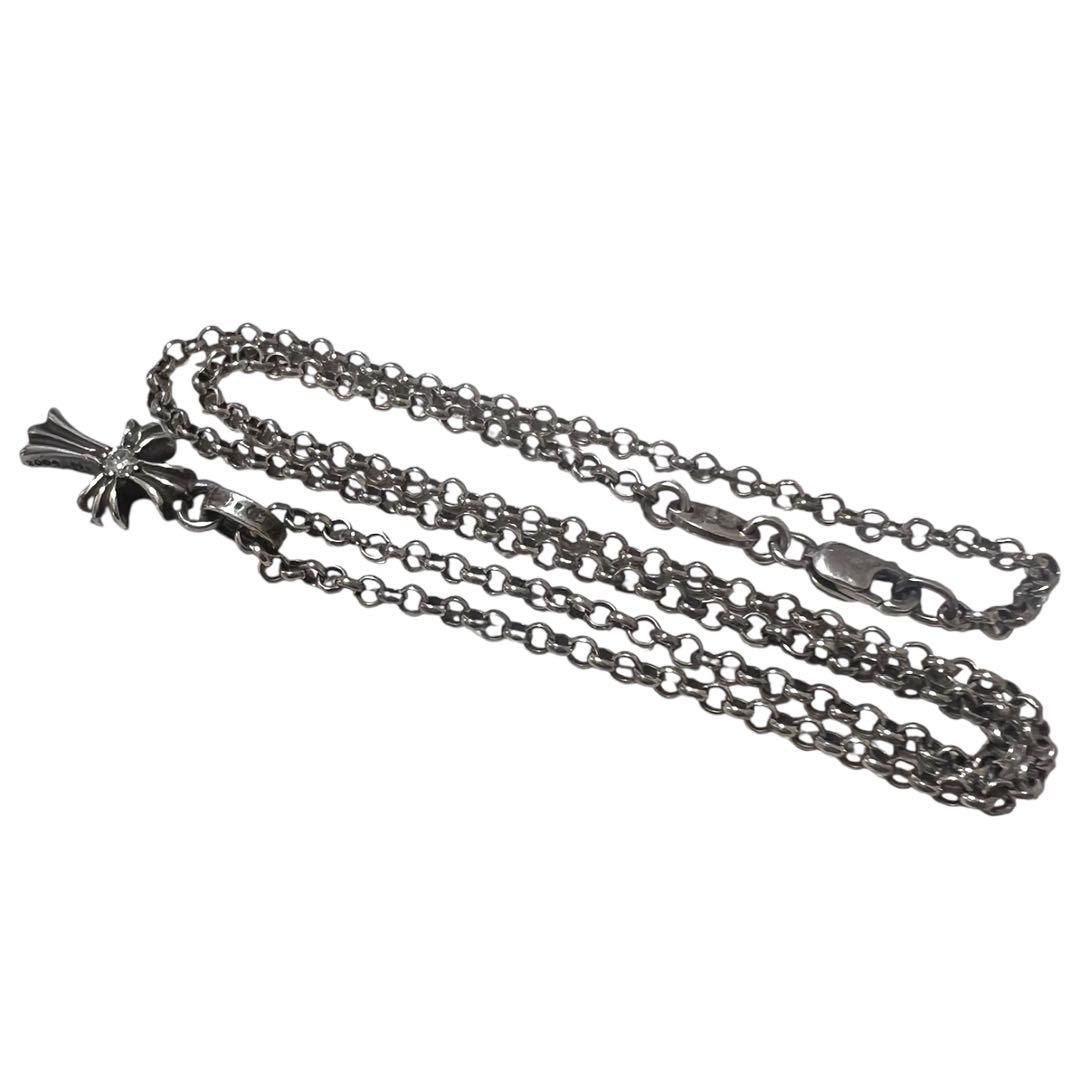 【正規品】クロムハーツ ネックレス リング ダイヤ付トップ ３点 セット販売