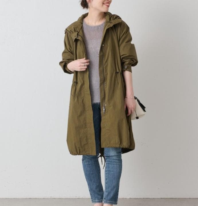 BEARDSLEY ビアズリー コットン ナイロン ミドル丈 モッズ コート