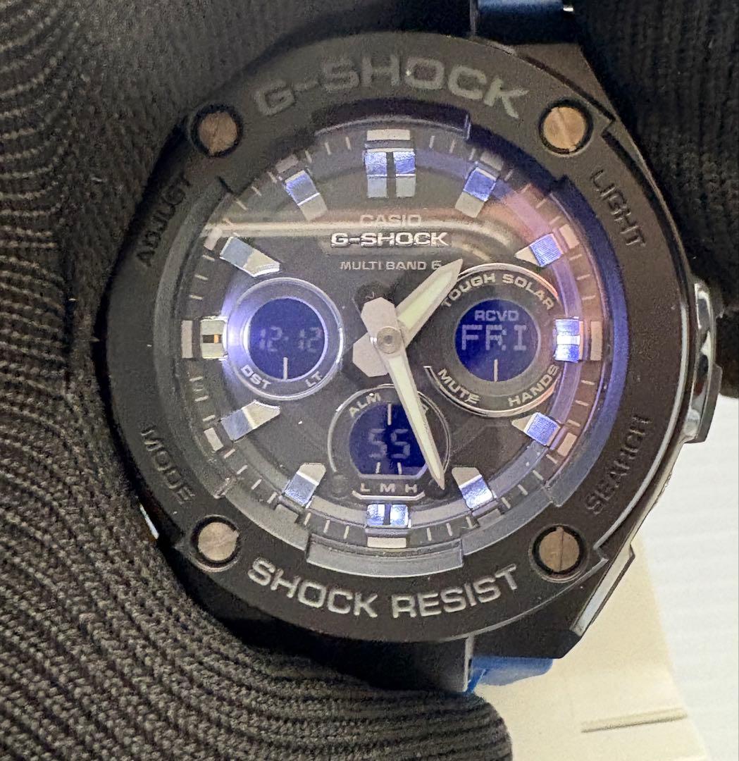 箱・替えバンド付❗️CASIO・G-SHOCK・GST-W300G・電波ソーラー