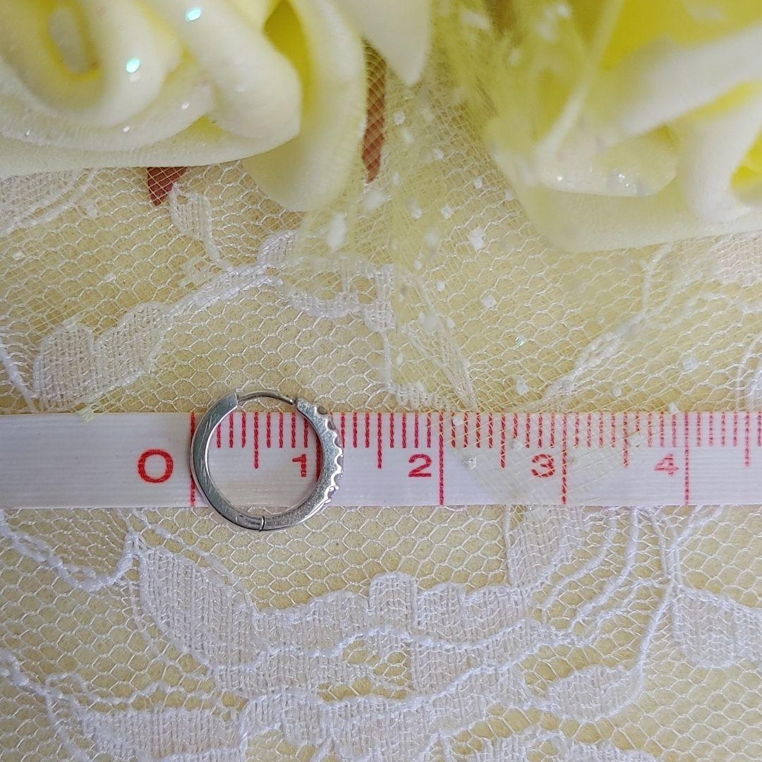 【TAKE-UP】K14WG ダイヤフ－プ 　ピアス(片耳)