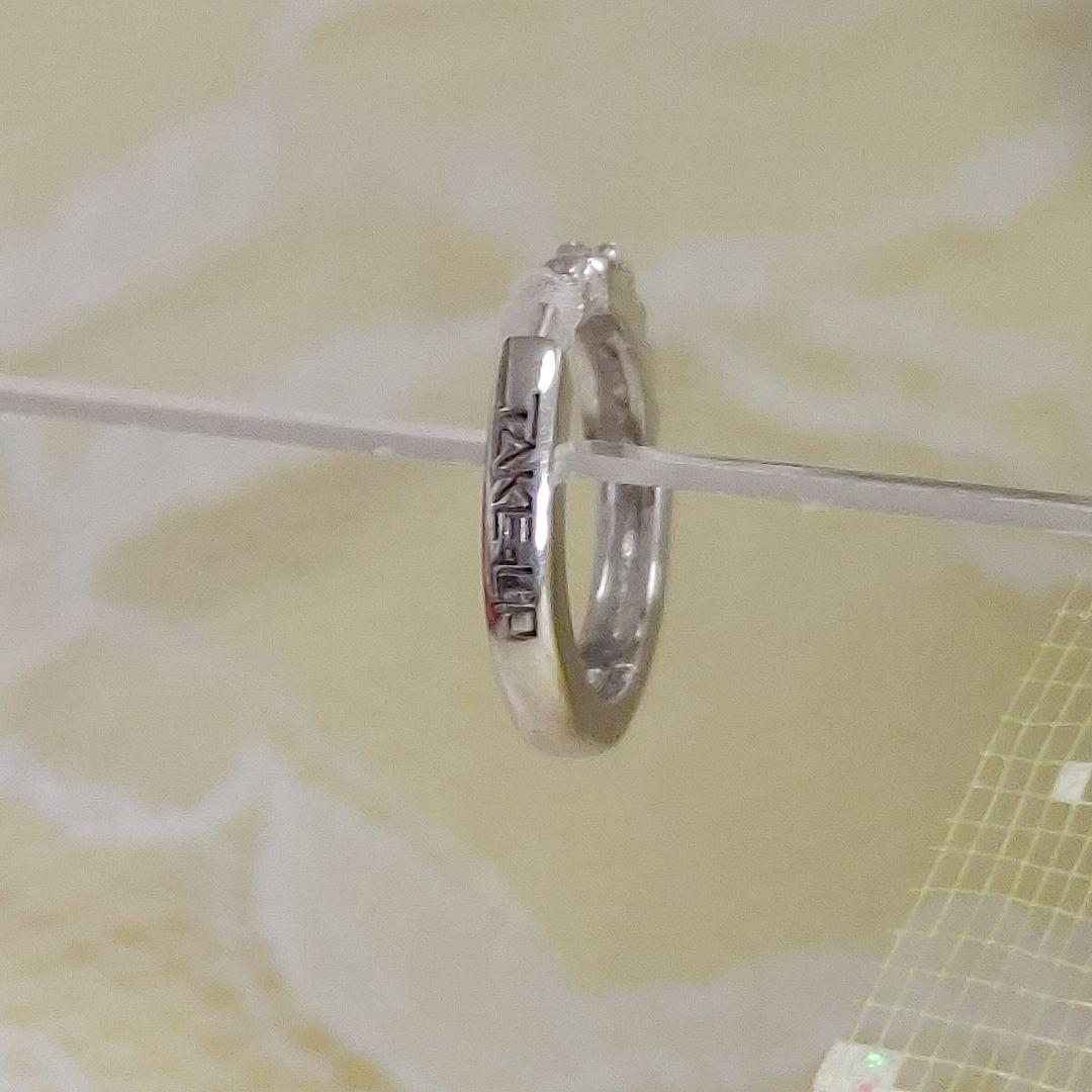 【TAKE-UP】K14WG ダイヤフ－プ 　ピアス(片耳)