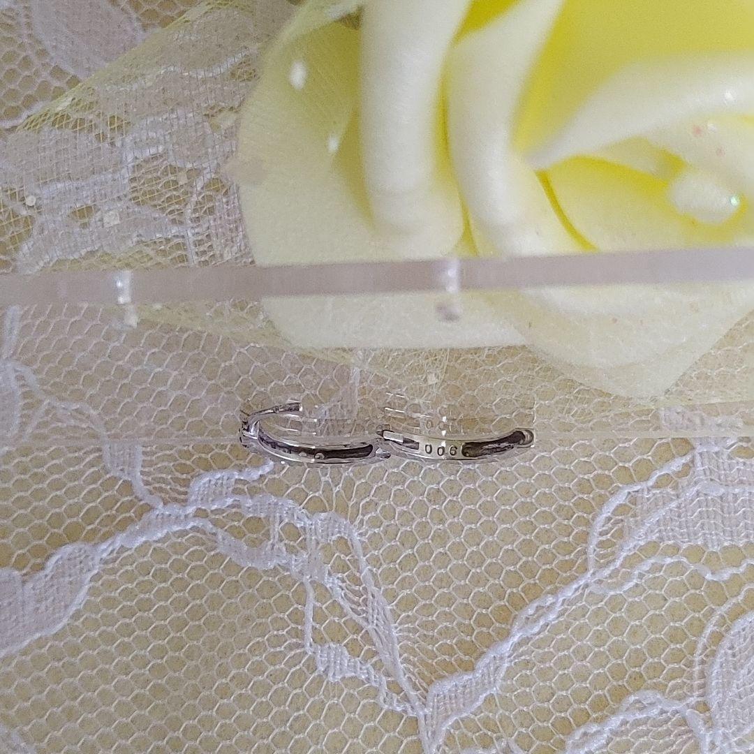 【TAKE-UP】K14WG ダイヤフ－プ 　ピアス(片耳)