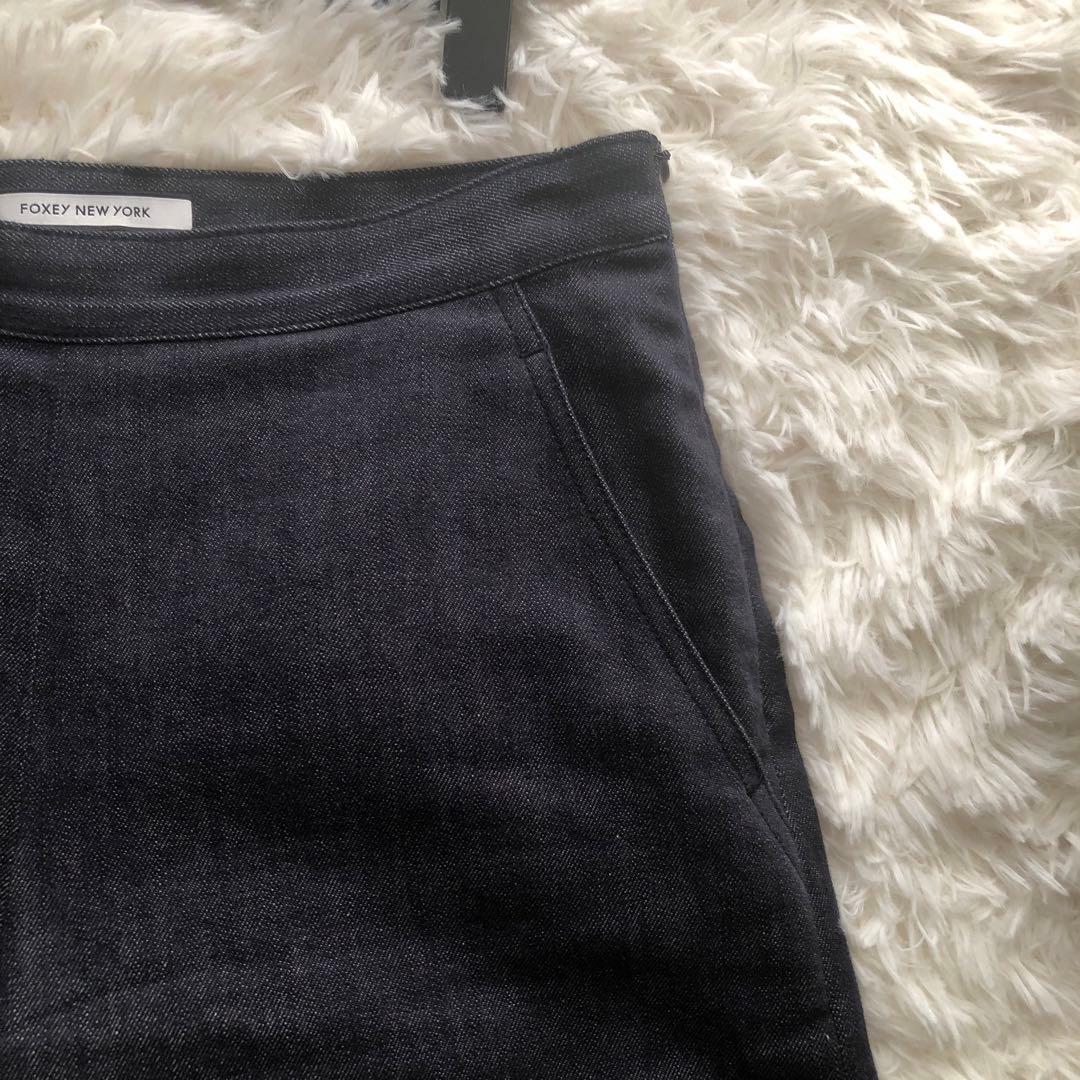 【りんでぃ】FOXEY ガウチョパンツ デニム