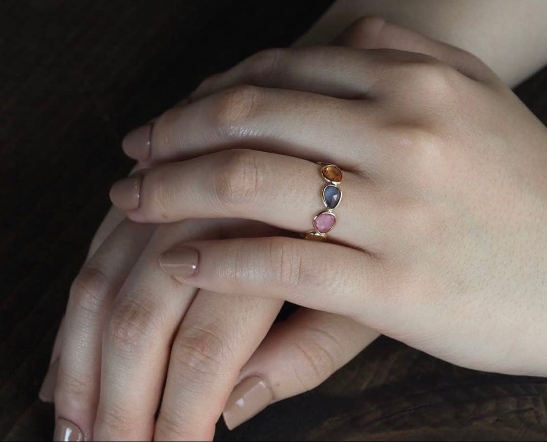 マルチサファイア リング 12号 パーセルジュエリー