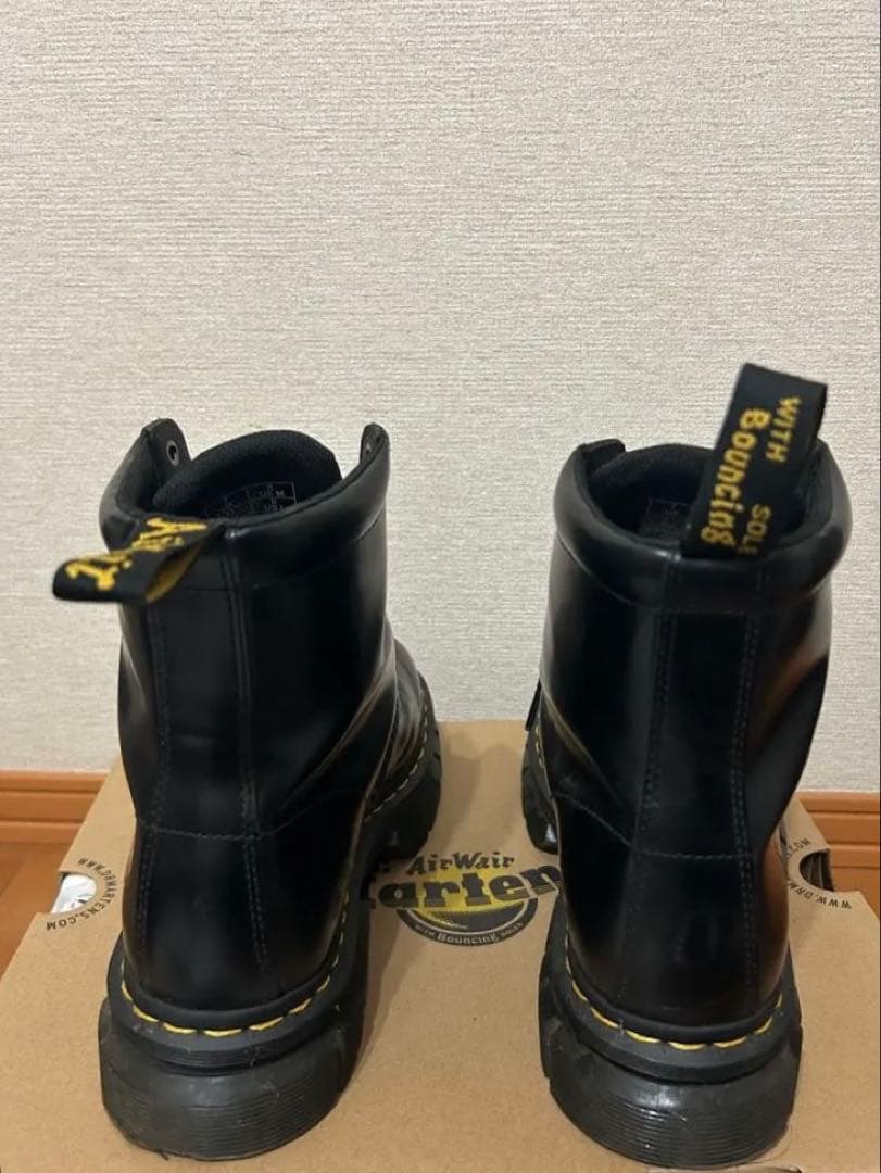 Dr.Martens/RIKARD 8I ブラック ワークブーツ UK7