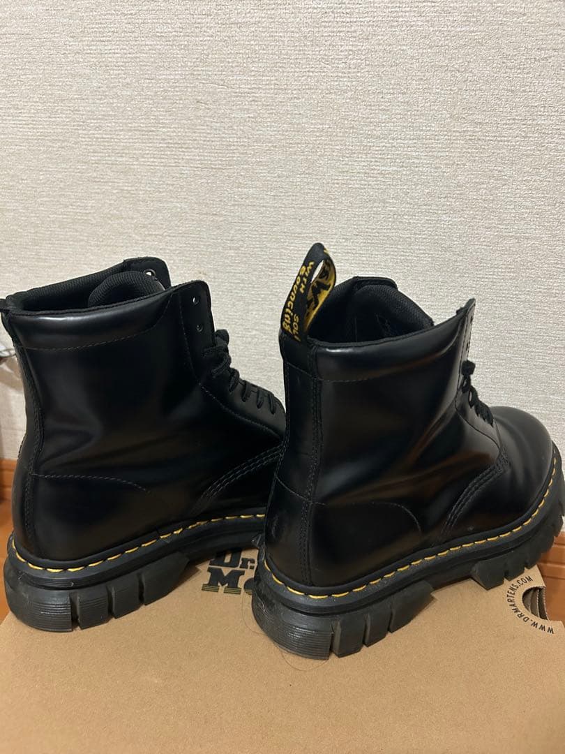 Dr.Martens/RIKARD 8I ブラック ワークブーツ UK7