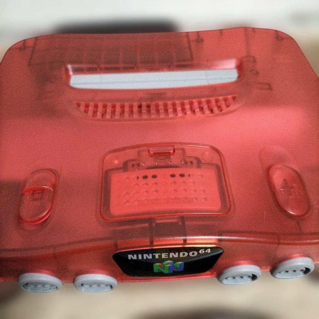 【動作確認済】ニンテンドー６４ 本体 NINTENDO 64 クリアレッド