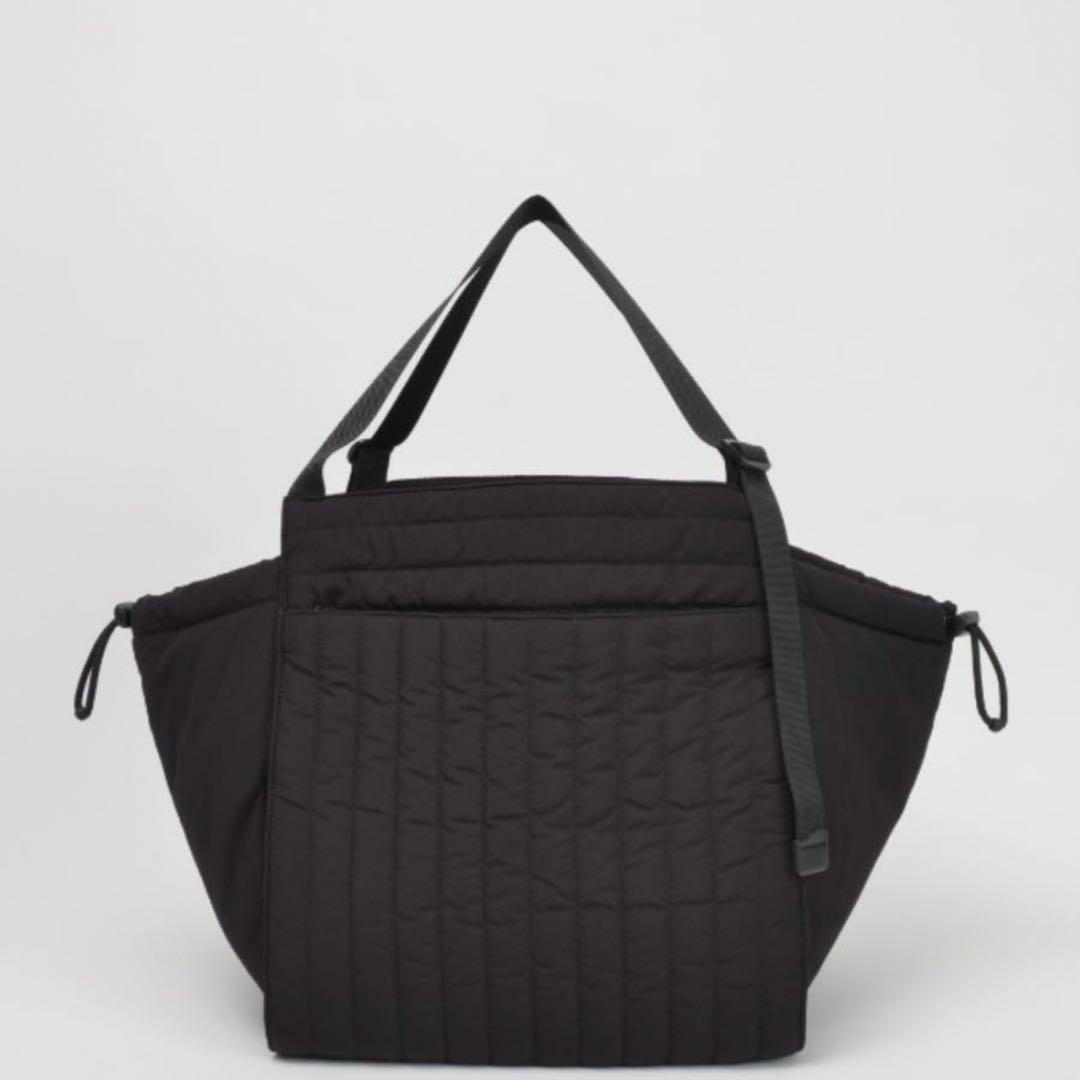 マザーズバック SOLPRESA キルティング ブラック M