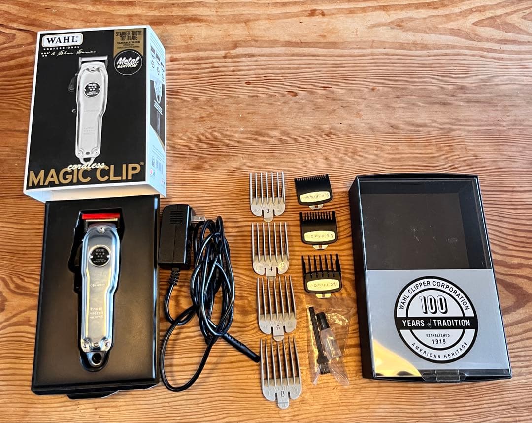 箱付　WAHL ウォール　コードレスバリカン　マジッククリップ フルメタル