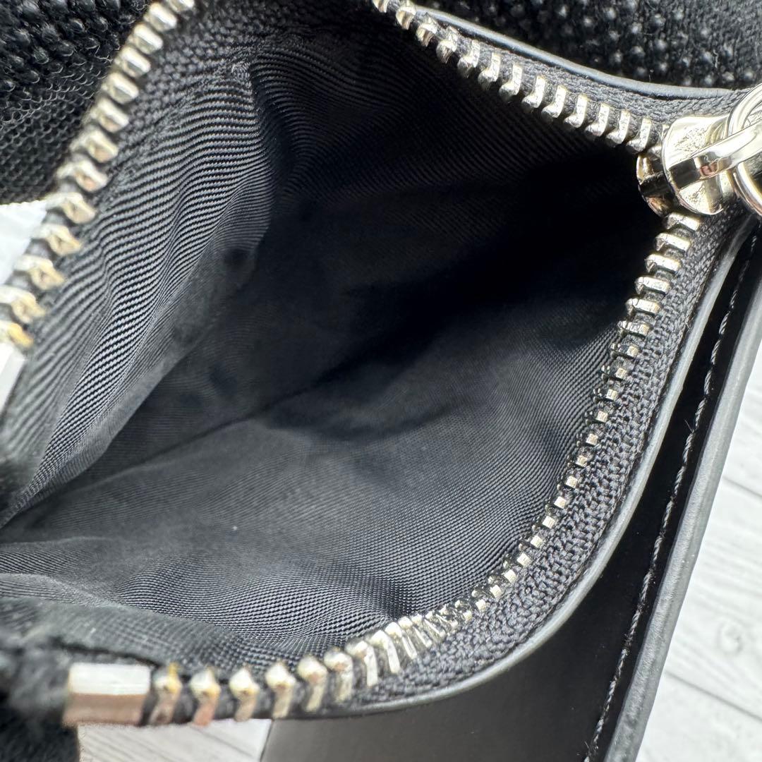 【美品】メゾンマルジェラ 4ステッチ マネークリップ レザー ブラック