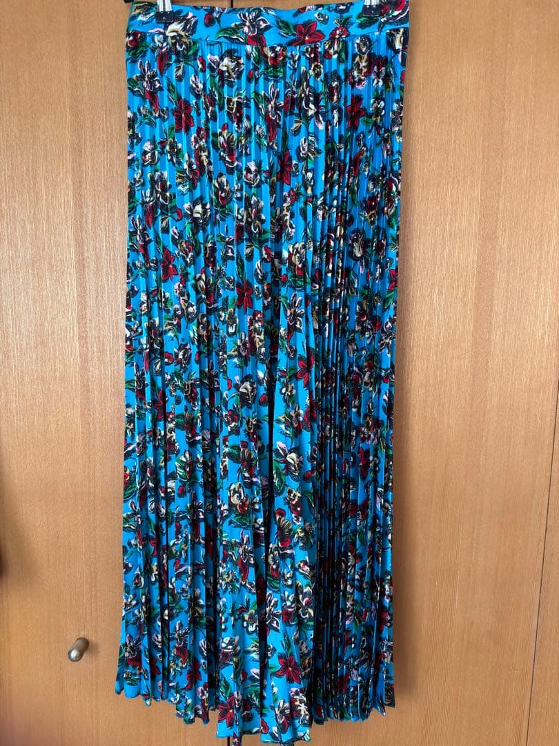 VERMEIL par iena 花柄プリーツロングスカート