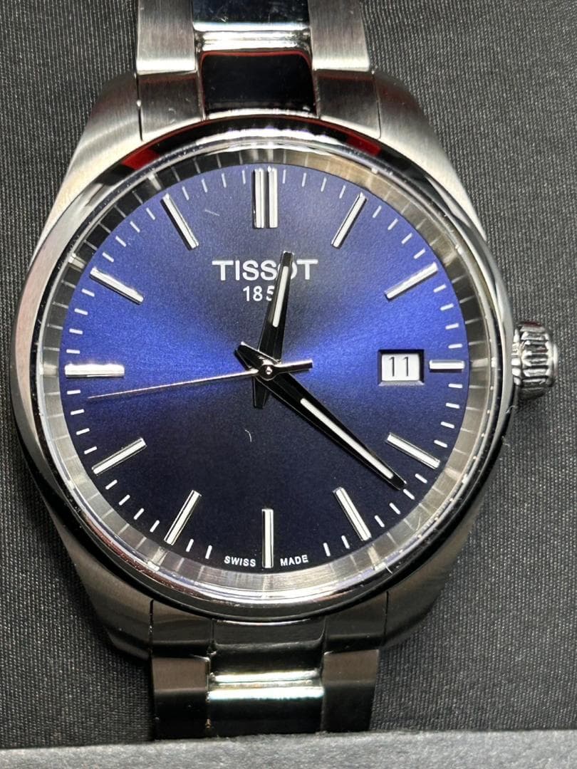 【極美品】TISSOT PR100 34mm ブルー文字盤 ボーイズ/レディース