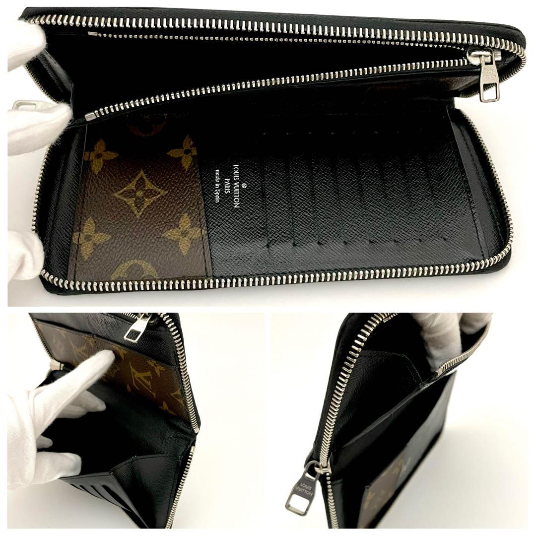 ルイヴィトン ジッピーウォレット ヴェルティカル 長財布 モノグラムマカサー