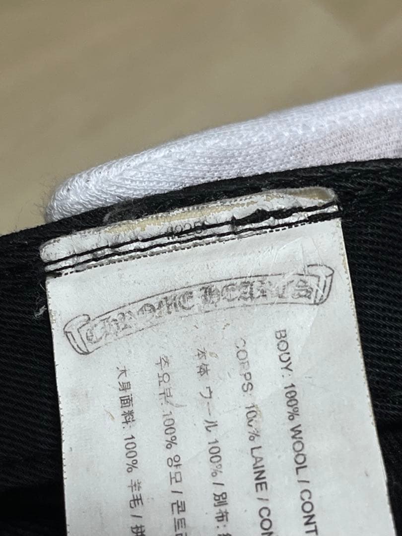 CHROME HEARTS 黒刺繍　 ホースシューステッチデニムキャップ付属なし