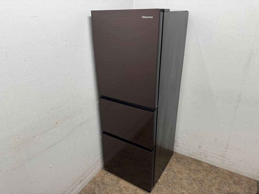 ハイセンス　３ドア冷蔵庫　高級ガラスドア　省エネ　２８２L　HR-G2801BR
