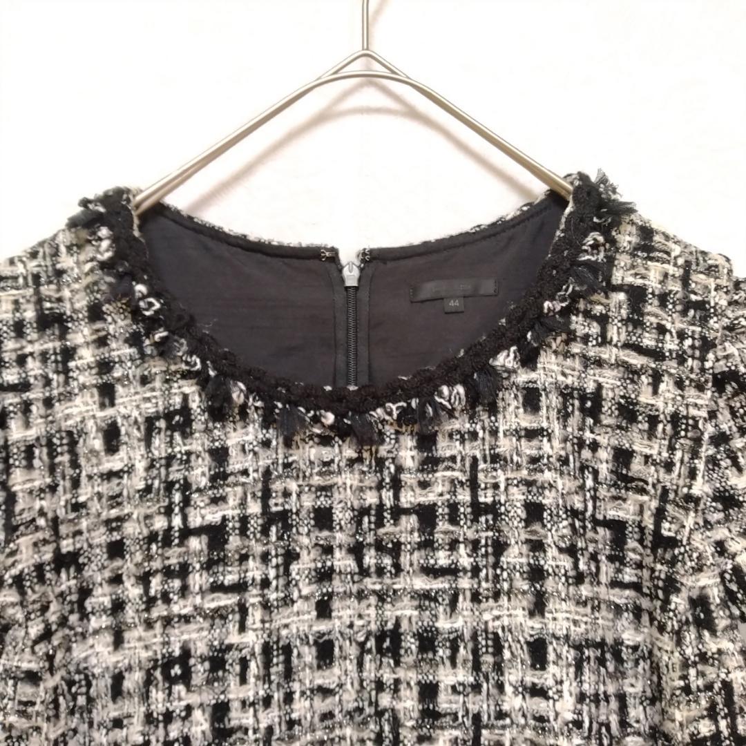 TO BE CHIC 大きいサイズ　ツイードワンピース 44