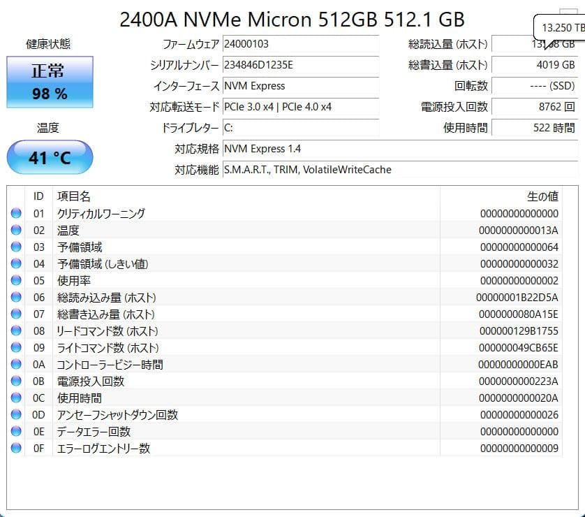 Windowsノート本体 LIFEBOOK AH50/F1 Ryzen 7/NVMe512G/16G/BR