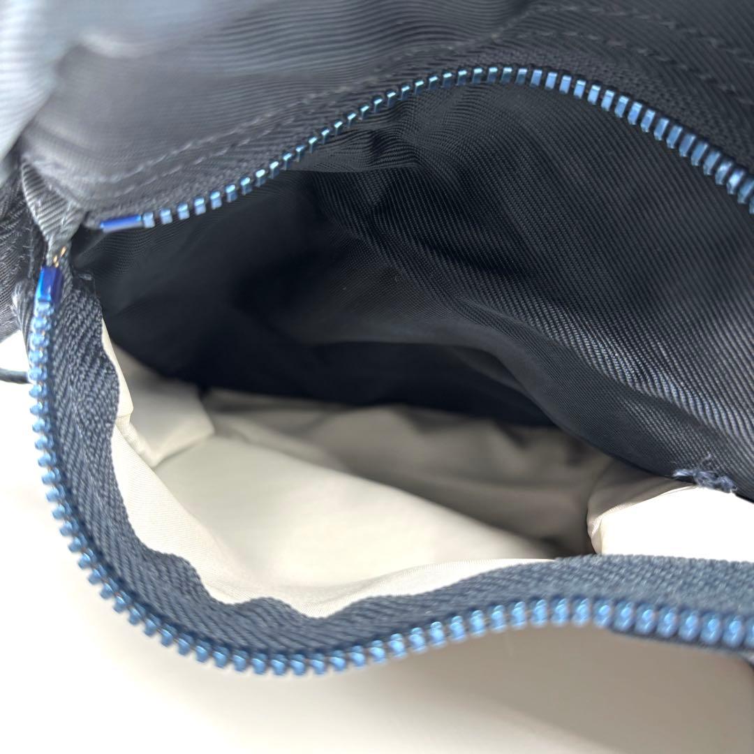 美品 ポーター ヨシダカバン ライド ボディバッグ ロゴ 斜め掛け ネイビー