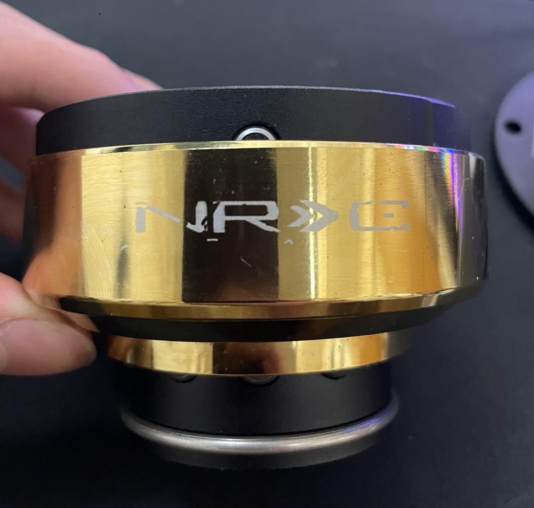NRG ステアリングクイックリリース gen2.0 ゴールド ブラック