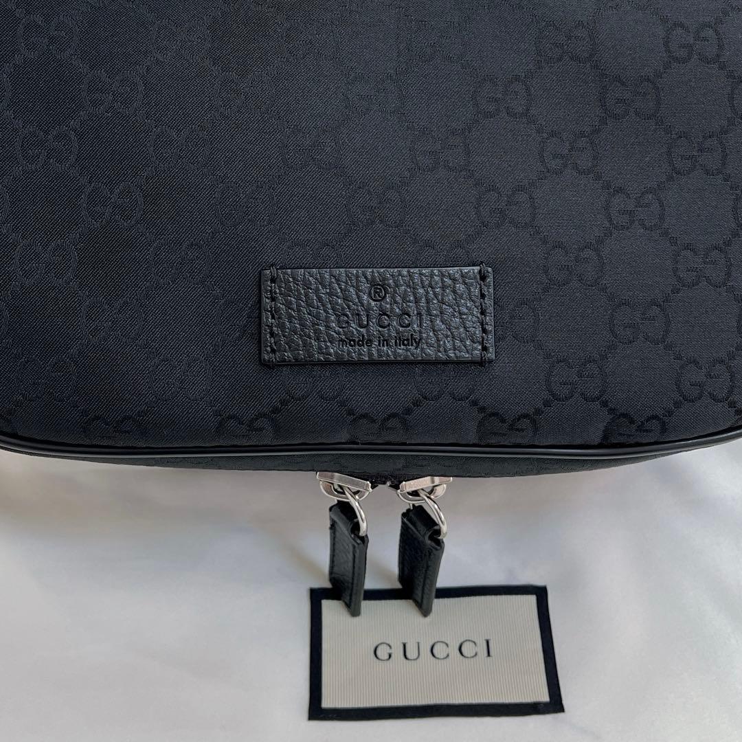 【美品】GUCCI グッチ　GGナイロン　ショルダーバッグ　ウエストバッグ
