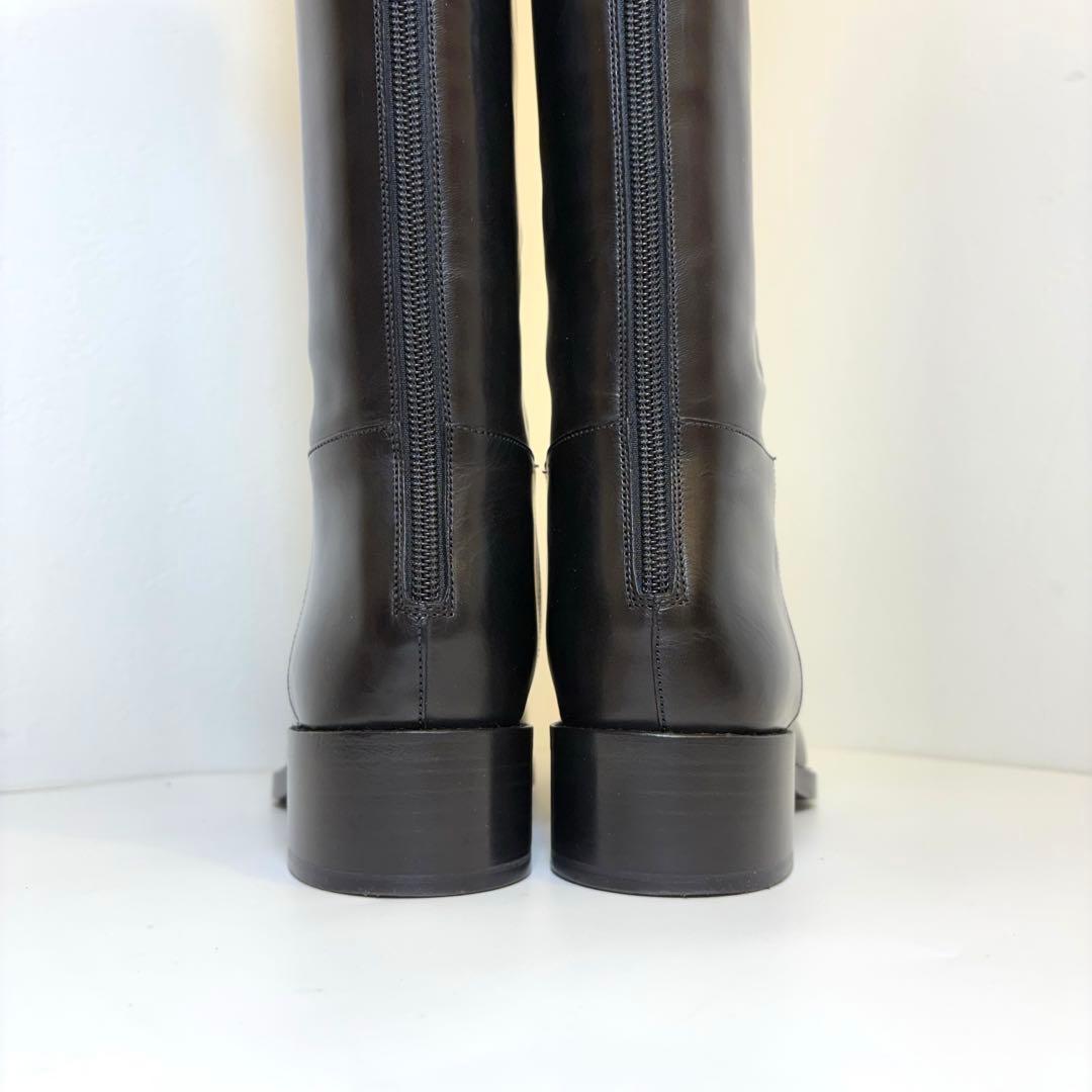 (美品)サルトル ロングブーツ 黒 24cm