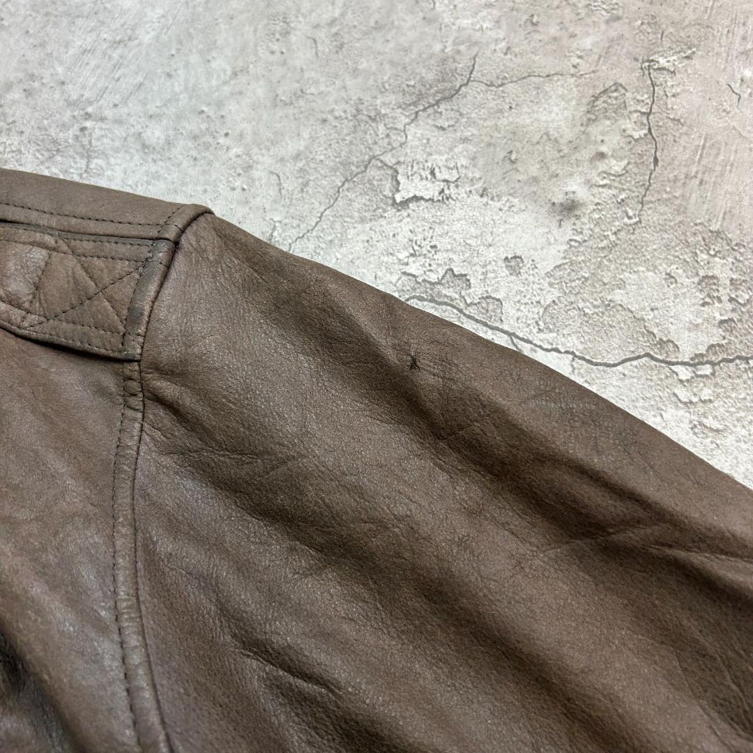 ロ*ク様 G-III 　レザージャケット　A-2　古着　ブラウン　茶色　L