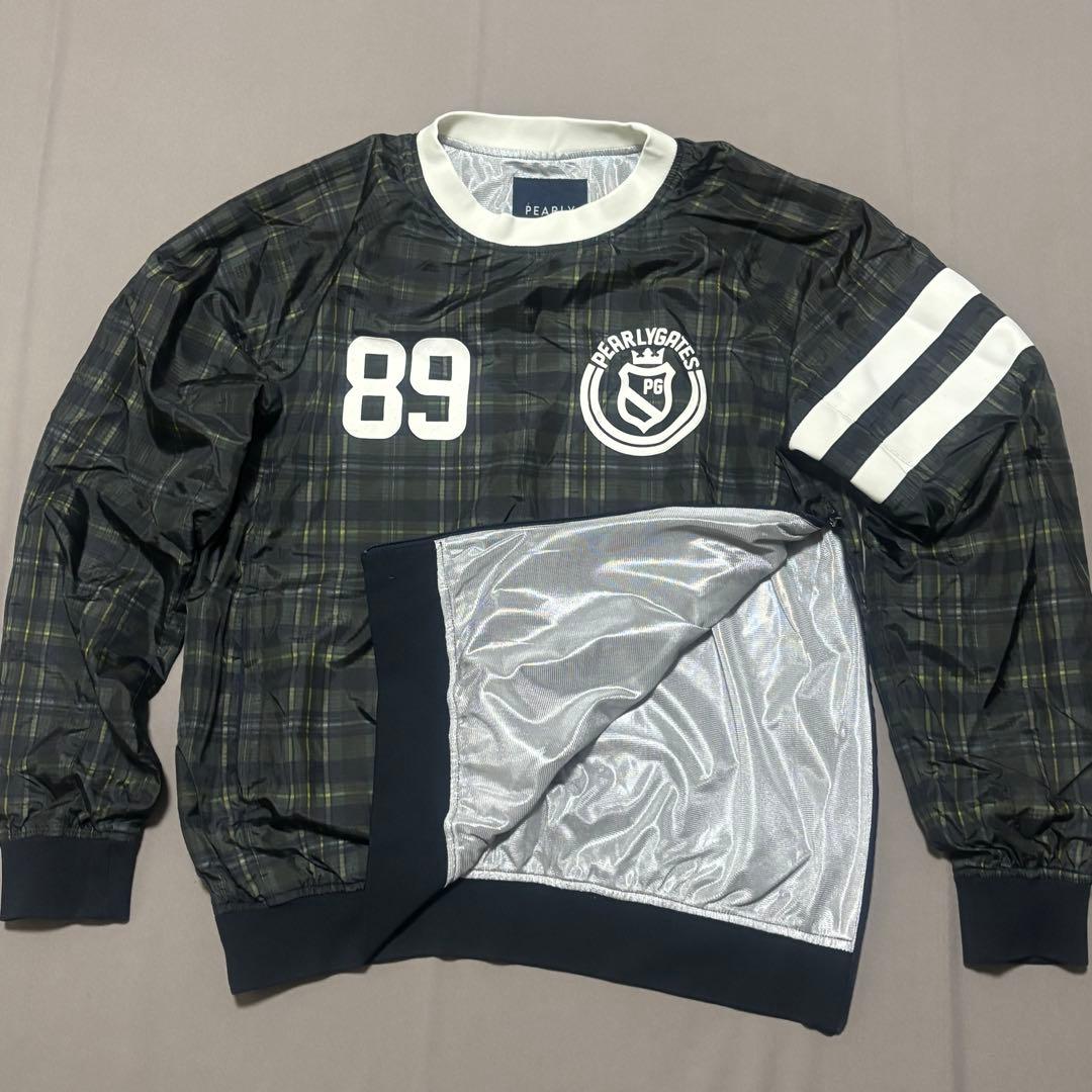 パーリーゲイツPEARLY GATES チェック柄総柄プルオーバースニード 5