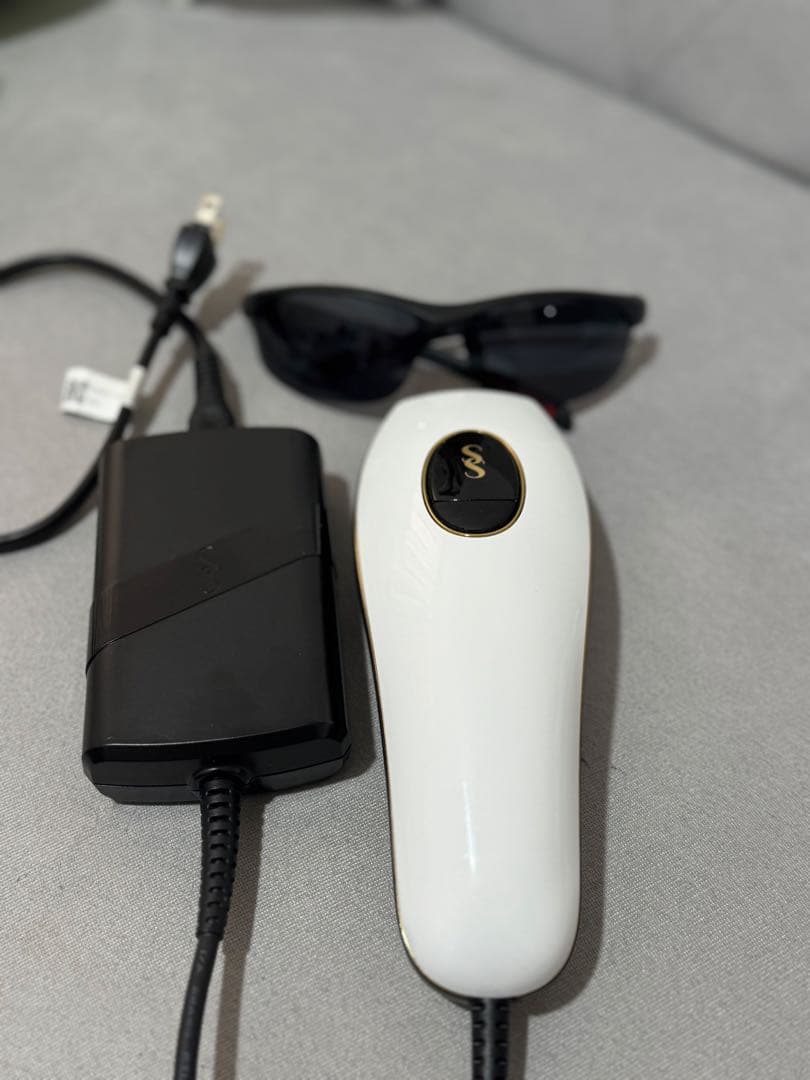 SMOOTHSKIN ムダ毛 脱毛ケア ホワイト レーザー保護メガネ付き