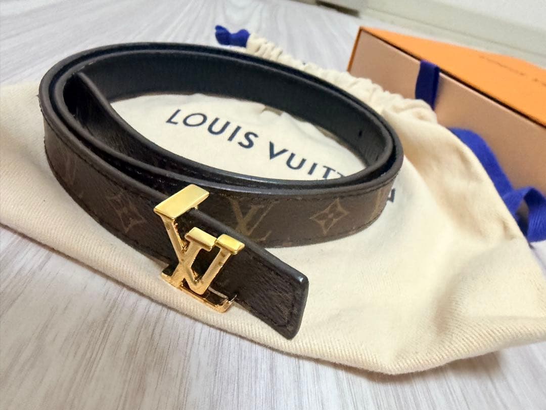 LOUIS VUITTON レザーベルト　リバーシブル　モノグラム