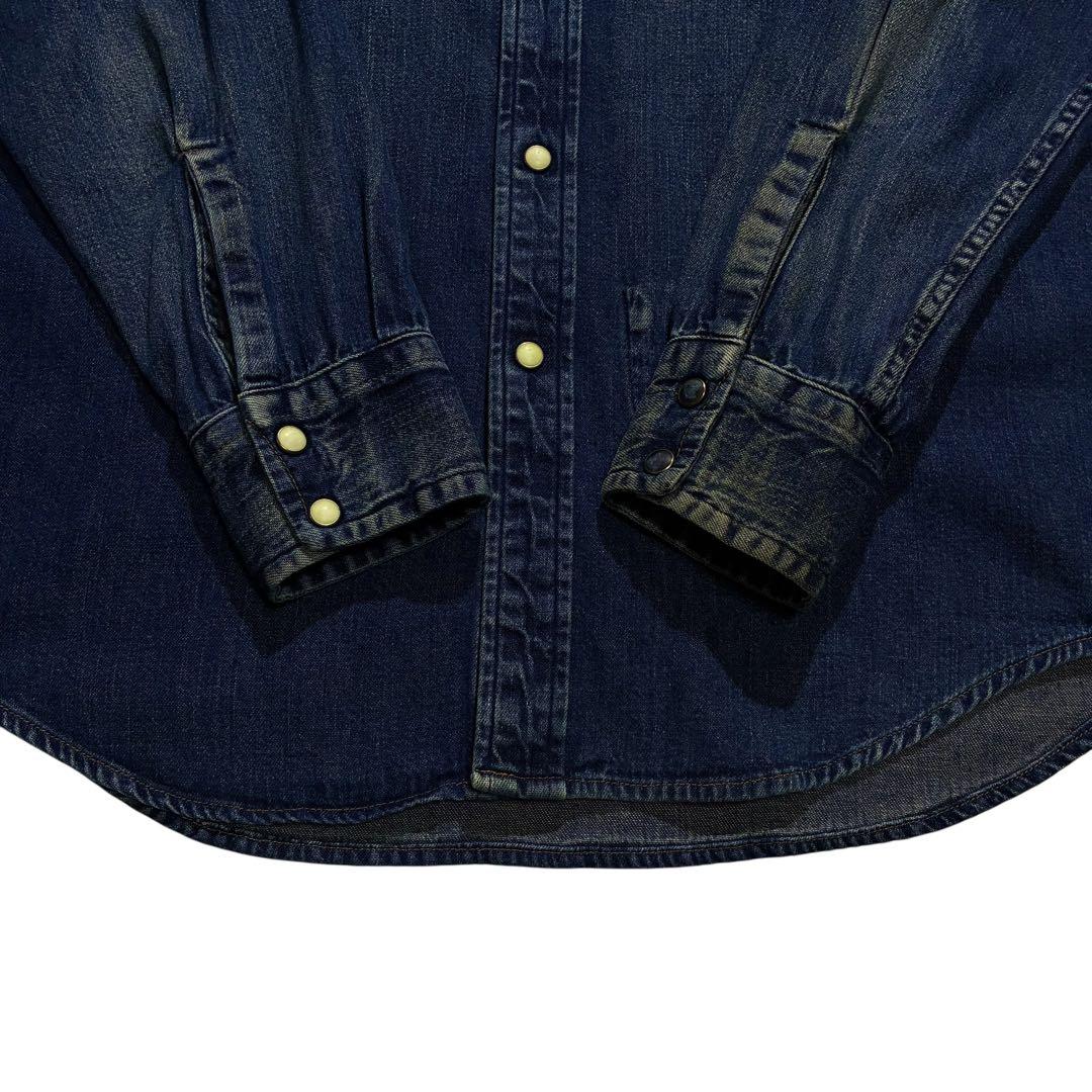 BLUE BLUE ウエスタン デニムシャツ M リメイク インディゴ 日本製
