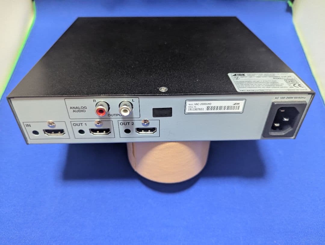 美品4K対応 HDMI2分配器 VAC-2000UHDプロ仕様