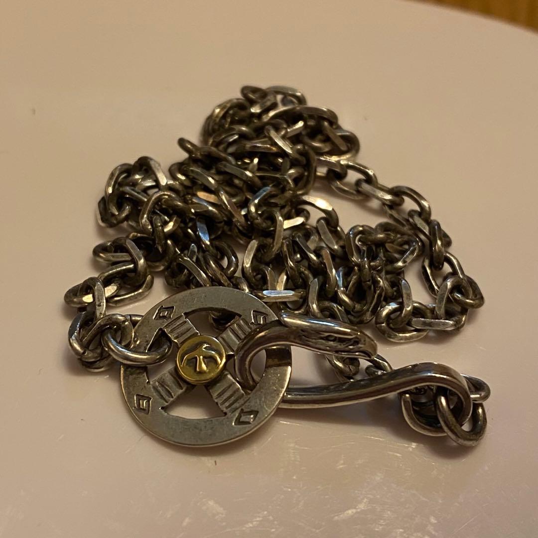 ベ*マ様 k18金金メタル付きメディスンホイール&SVイーグルフックセット　ゴロ