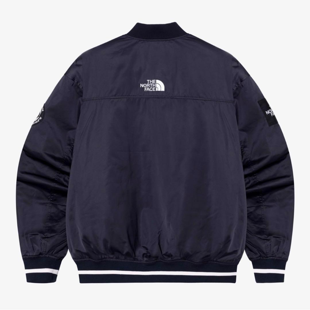 ZOZO完売 ノースフェイス　ボンバージャケット　スタジャン　ネイビー　S