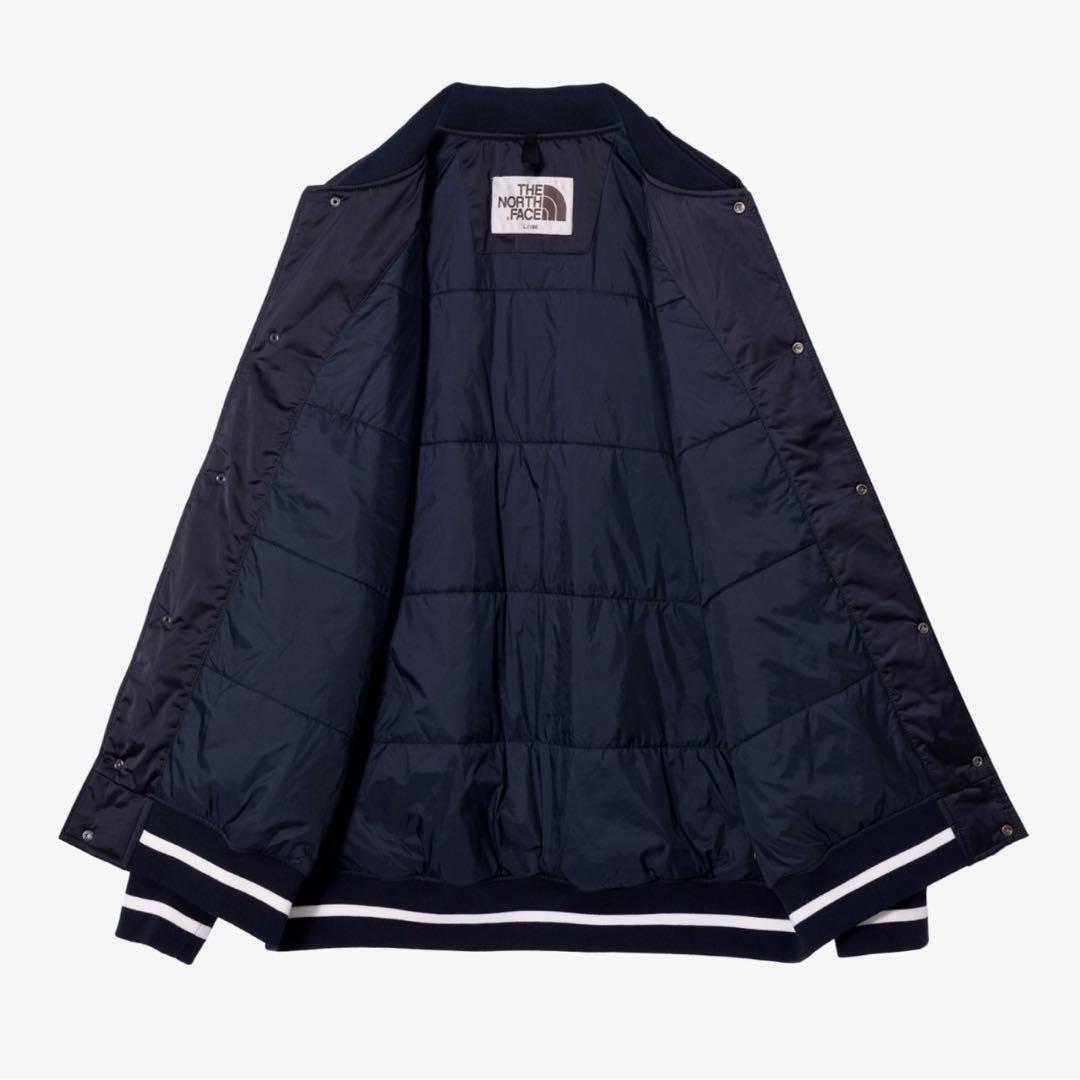 ZOZO完売 ノースフェイス　ボンバージャケット　スタジャン　ネイビー　S