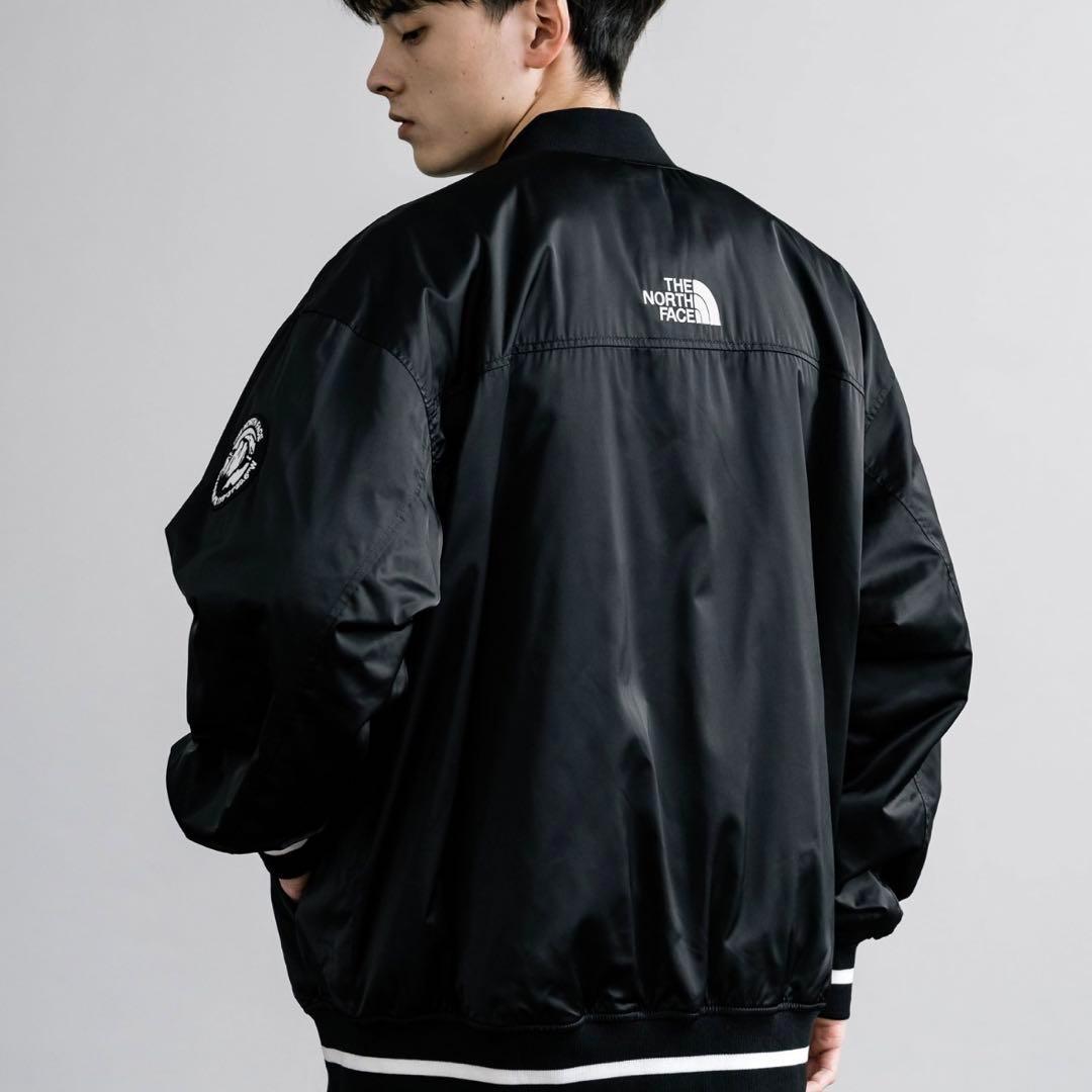 ZOZO完売 ノースフェイス　ボンバージャケット　スタジャン　ネイビー　S