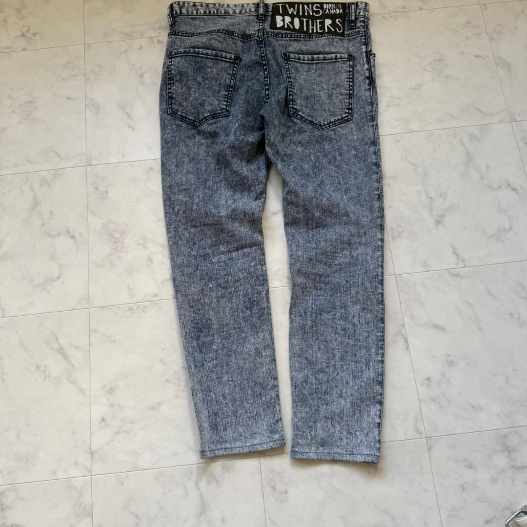 DSQUARED2 TWINS BROTHERS ケミカルウォッシュデニム 50