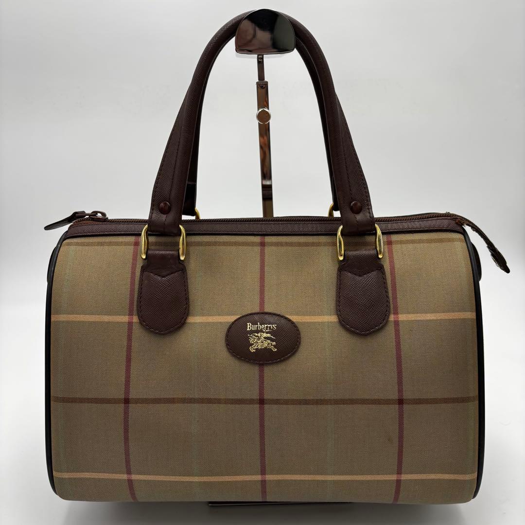 Burberrys バーバリーズ ミニボストンバッグ ヴィンテージ　玉虫色