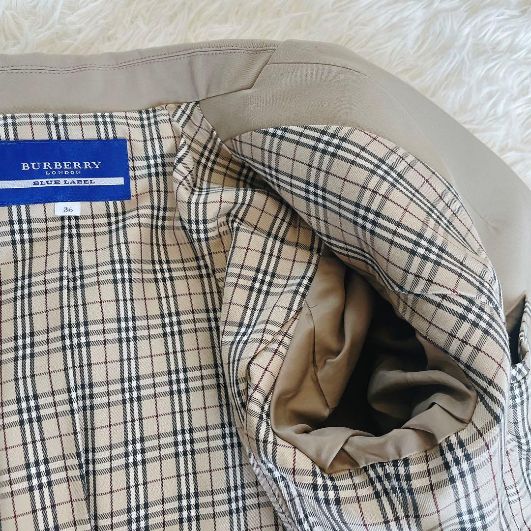 希少✨美品【バーバリーブルーレーベル】ジャケットパンツセットアップ ノバチェック