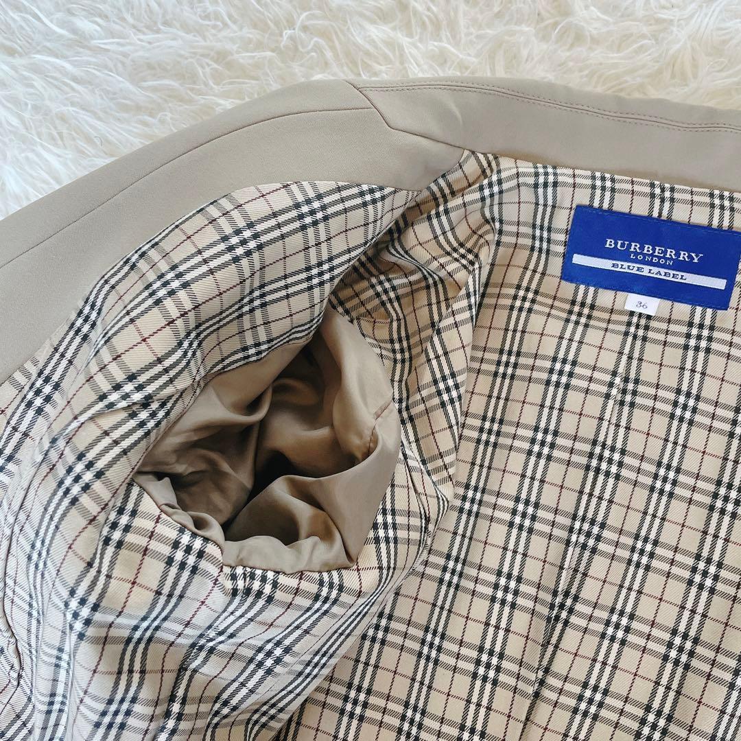 希少✨美品【バーバリーブルーレーベル】ジャケットパンツセットアップ ノバチェック