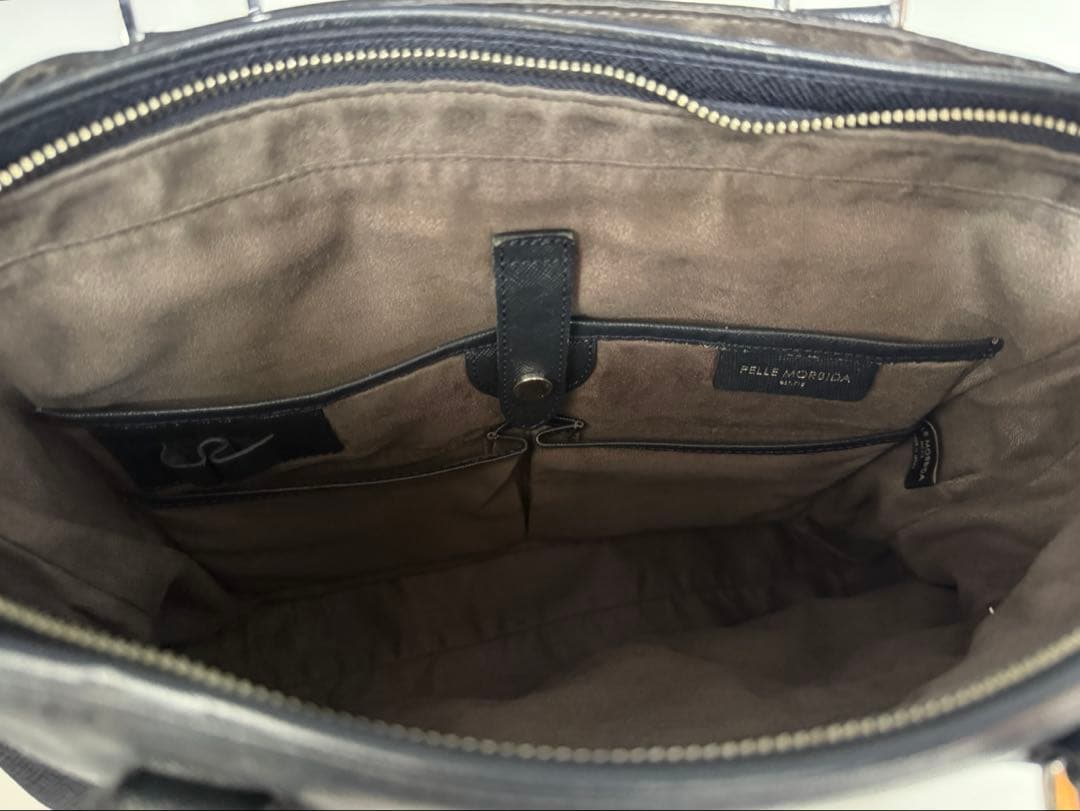 ネイビー★PELLE MORBIDA ペッレモルビダ キャピターノトート