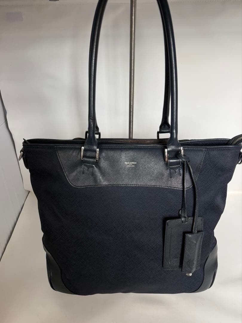 ネイビー★PELLE MORBIDA ペッレモルビダ キャピターノトート