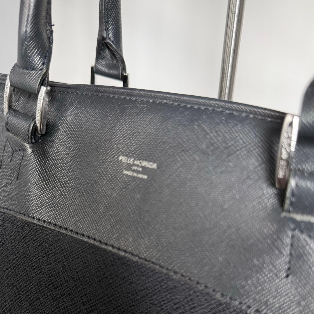 ネイビー★PELLE MORBIDA ペッレモルビダ キャピターノトート