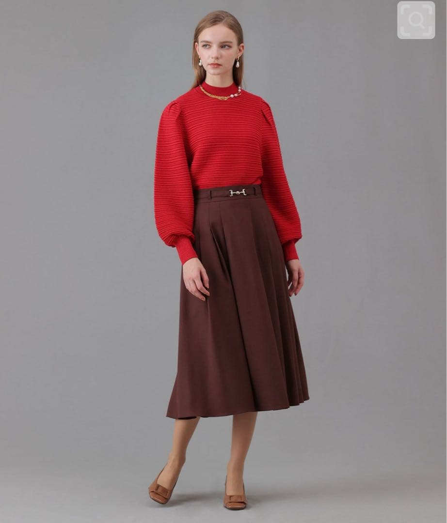 ANAYI リップルタックパフ　プルオーバー