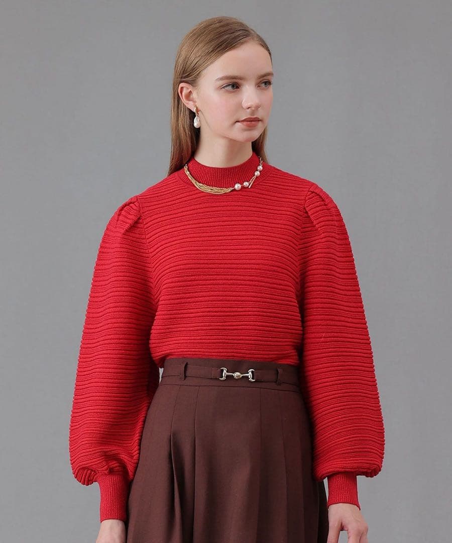 ANAYI リップルタックパフ　プルオーバー