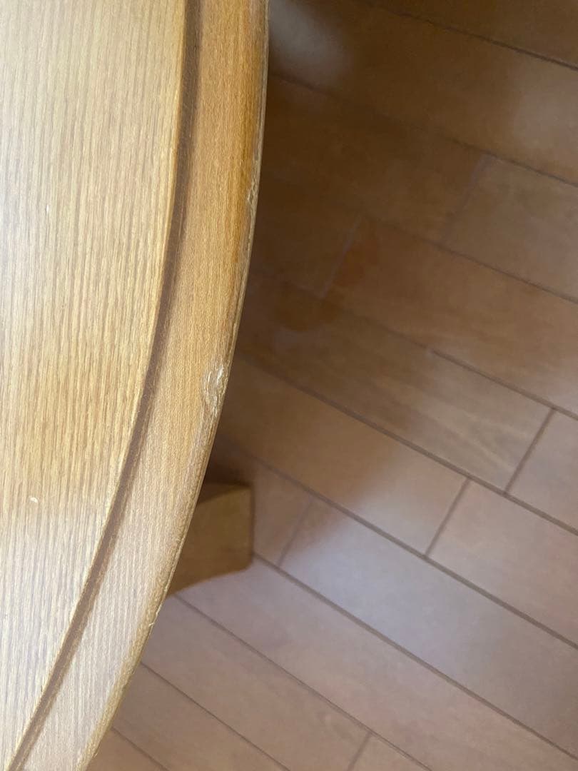 昭和レトロ系　円卓四つ折りちゃぶ台折りたたみ 直径　80×高さ36