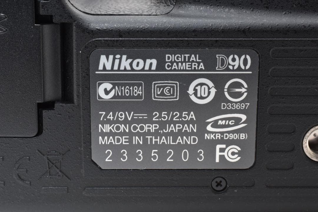 新品級 NIKON ニコン D90 1594枚 デジタル ボディ H258