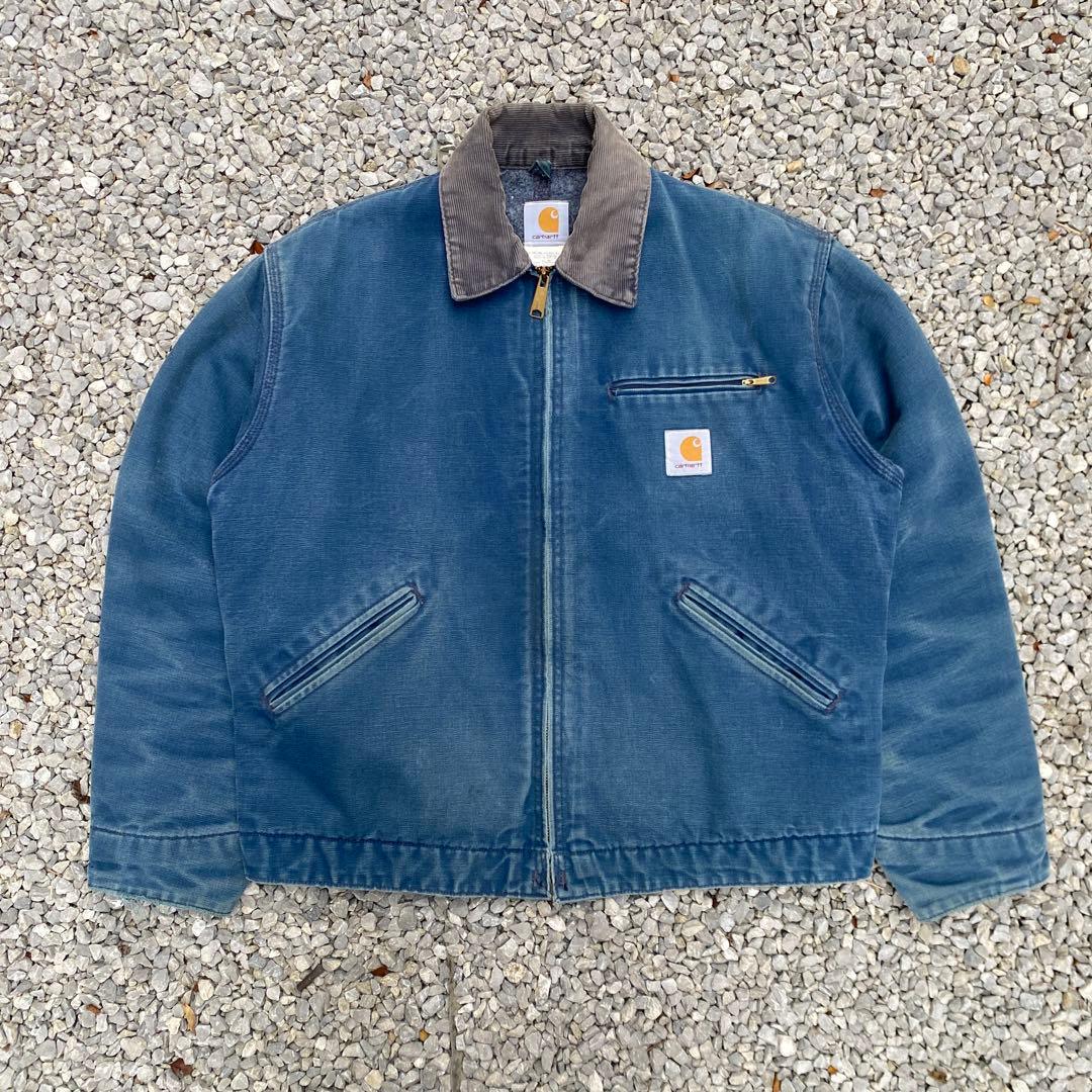 激レア(ブルー)Carhartt カーハートデトロイトジャケット90s USA製